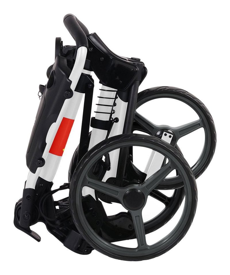 Wishbone Cube Two Golftrolley, weiss/rot