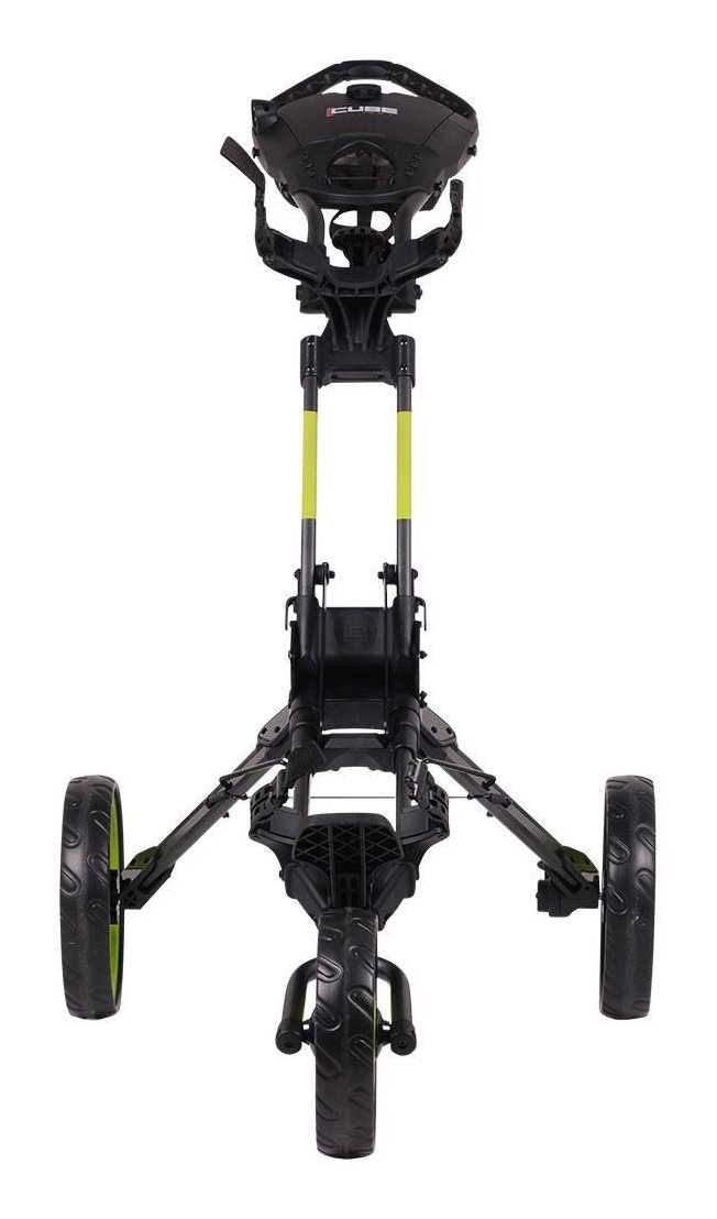 Wishbone Cube Three Golftrolley, schwarz/Limetten