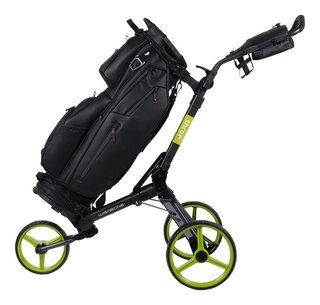 Wishbone Cube Three Golftrolley, schwarz/Limetten