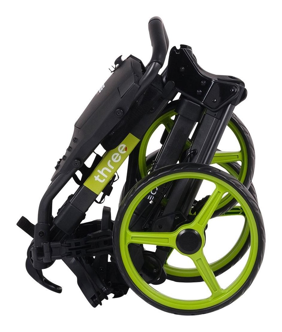 Wishbone Cube Three Golftrolley, schwarz/Limetten