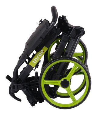 Wishbone Cube Three Golftrolley, schwarz/Limetten