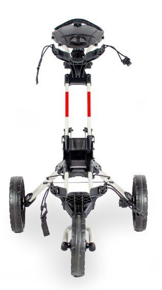 Wishbone Cube Three Golftrolley, weiss/rot