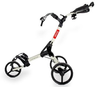 Wishbone Cube Three Golftrolley, weiss/rot
