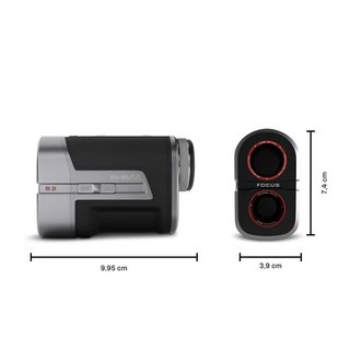 Zoom Focus S Laser Distanzmesser, schwarz/silber