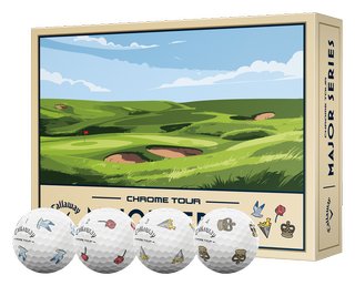 Callaway Limited Edition Chrome Tour Major Series: July Major 2026 Golfbälle