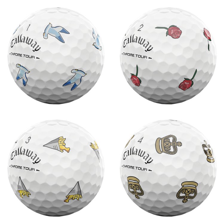 Callaway Limited Edition Chrome Tour Major Series: July Major 2026 Golfbälle