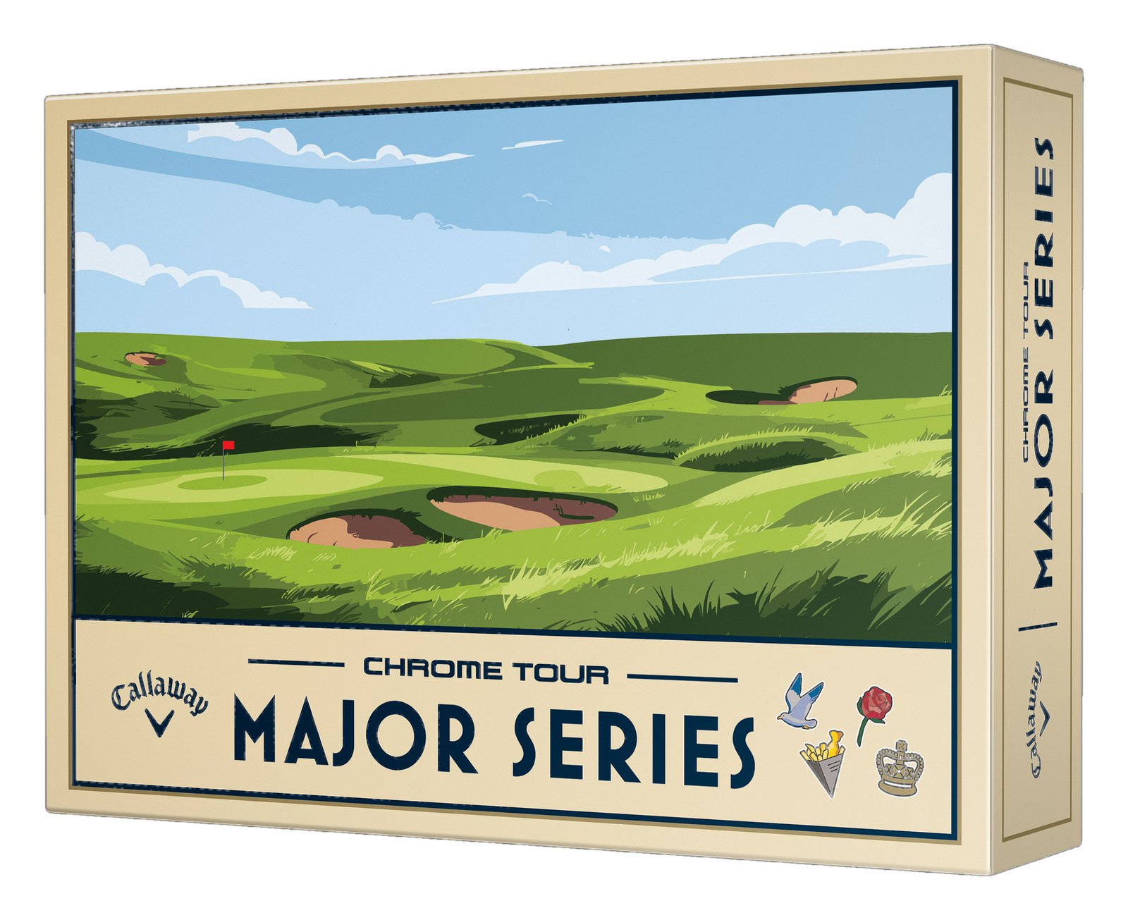 Callaway Limited Edition Chrome Tour Major Series: July Major 2026 Golfbälle