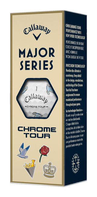 Callaway Limited Edition Chrome Tour Major Series: July Major 2026 Golfbälle