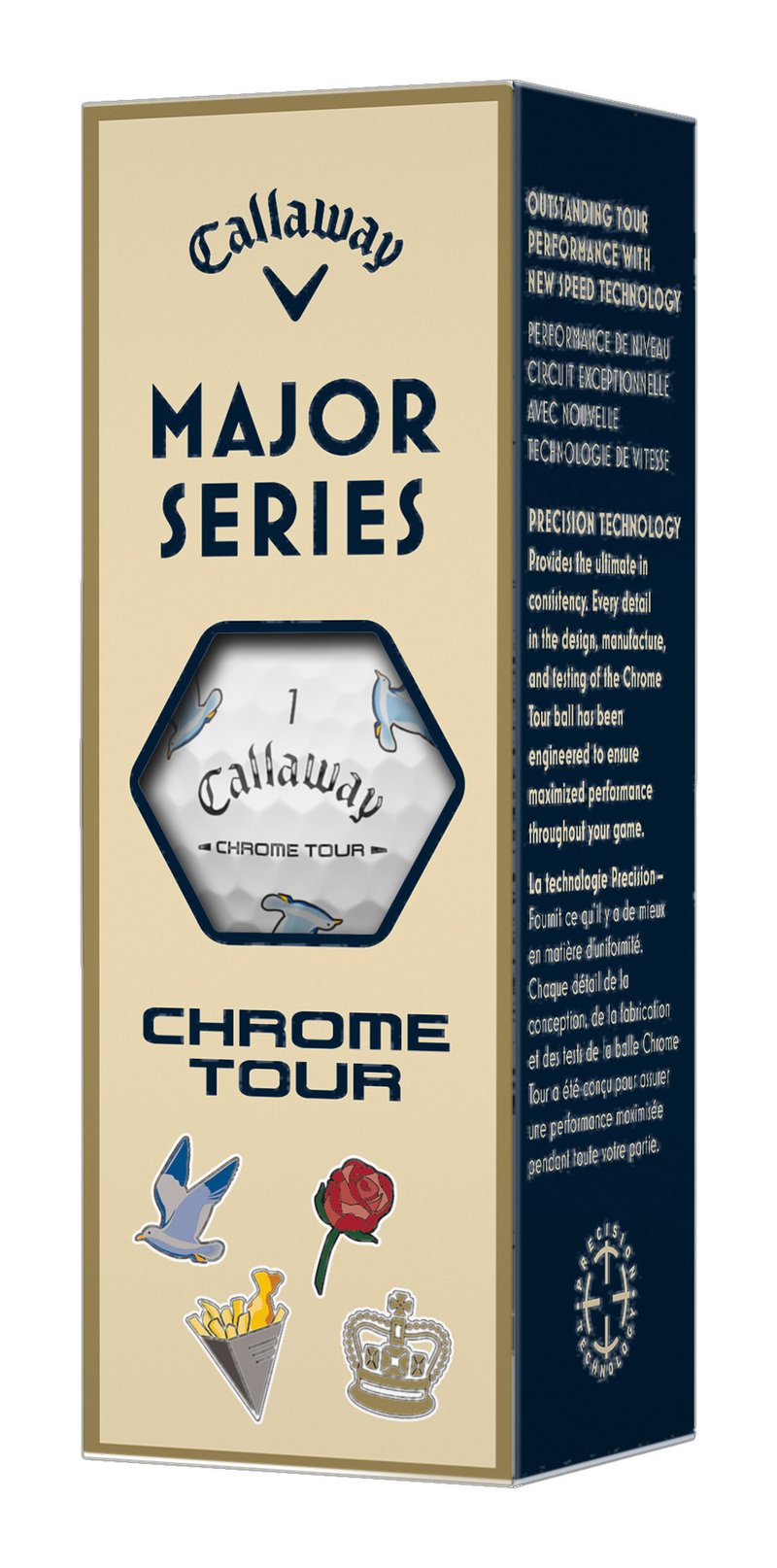Callaway Limited Edition Chrome Tour Major Series: July Major 2026 Golfbälle