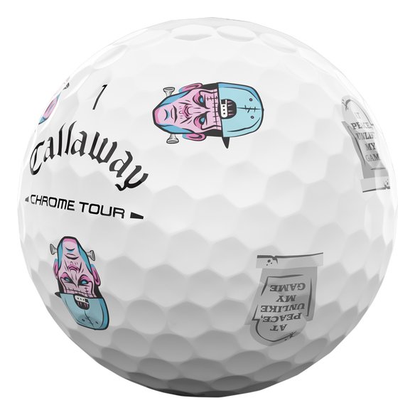 Callaway Chrome Tour Truvis Golfbälle 2026 (12 Bälle), Halloween