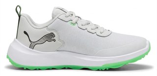 Puma Gruve Sport Junior Junior Golfschuhe, white/fluro green pes