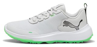 Puma Gruve Sport Junior Junior Golfschuhe, white/fluro green pes