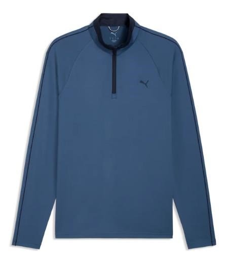Puma Pure 3.0 1/4 Zip Herren Sweatshirt, blau