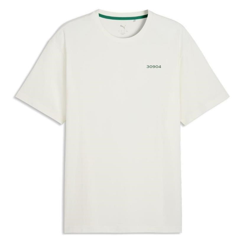 Puma 30904 T-Shirt Herren Poloshirt, weiss