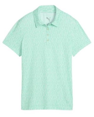Puma Cloudspun Wavey Damen Poloshirt, mint jelly