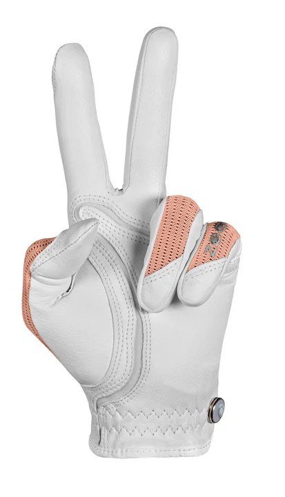 Zoom Sun Style Powernet Damen Golfhandschuh, weiss/apricotfarben