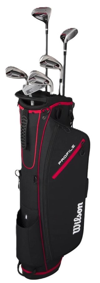 Wilson Profile Herren Golfset, Graphit, + Standbag