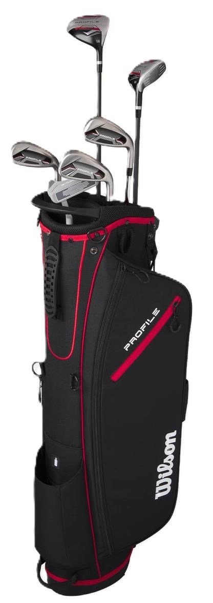 Wilson Profile Herren Golfset, Graphit, + Standbag