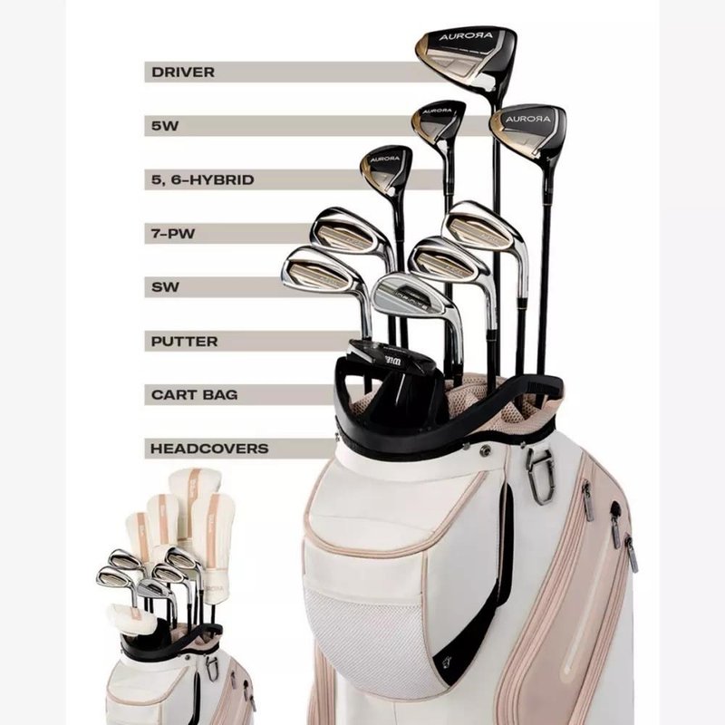 Wilson Aurora Damen Golfset + cart bag