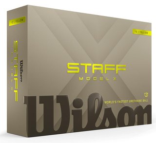 Wilson Staff Model X Golfbälle 2026 (12 Stück), Gelb