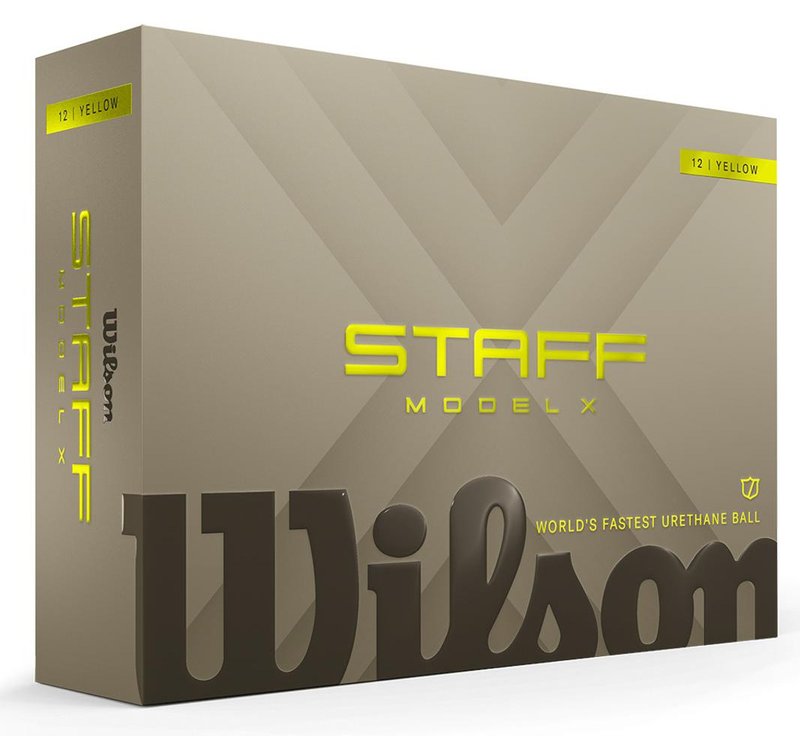 Wilson Staff Model X Golfbälle 2026 (12 Stück), Gelb