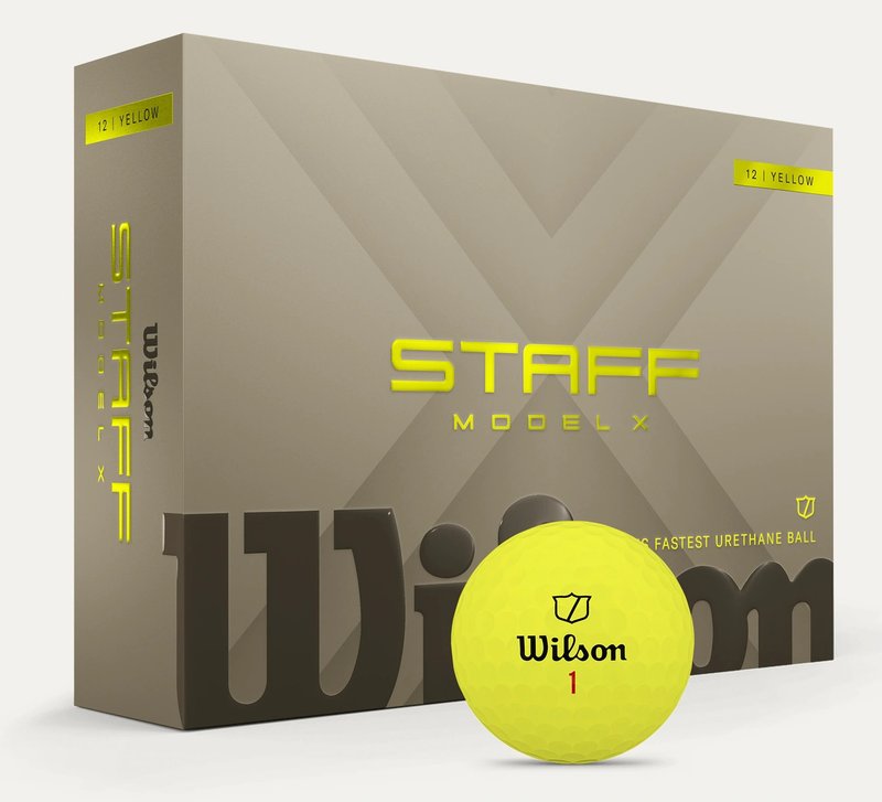 Wilson Staff Model X Golfbälle 2026 (12 Stück), Gelb