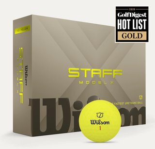 Wilson Staff Model X Golfbälle 2026 (12 Stück), Gelb