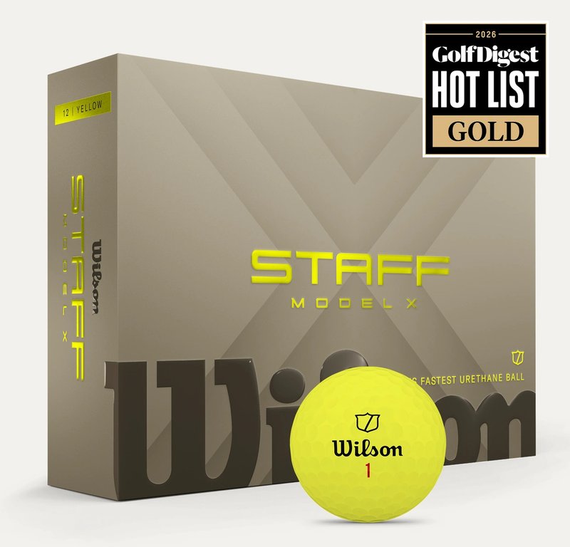 Wilson Staff Model X Golfbälle 2026 (12 Stück), Gelb