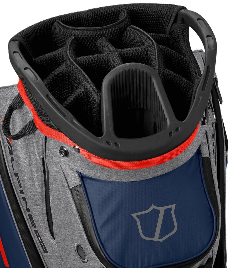 Wilson Alpine Dry Cartbag, grau/dunkelblau/rot