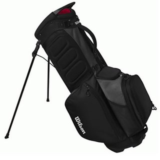Wilson Feather Standbag, schwarz/grau/rot