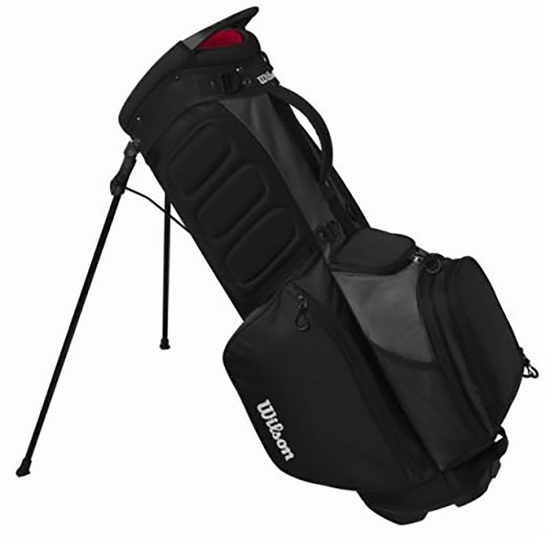 Wilson Feather Standbag, schwarz/grau/rot