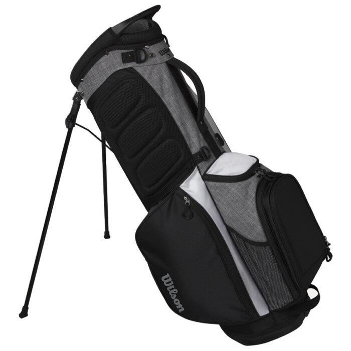 Wilson Feather Standbag, schwarz/grau/weiss