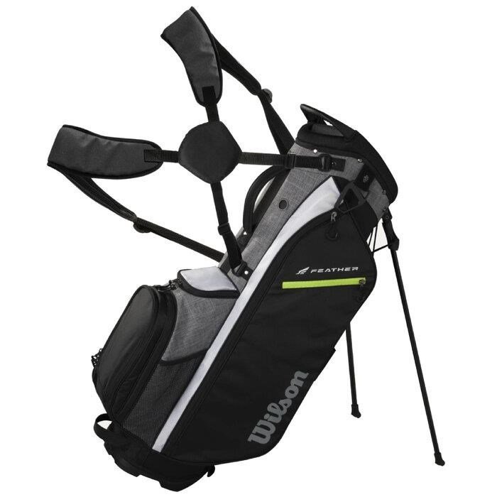 Wilson Feather Standbag, schwarz/grau/weiss