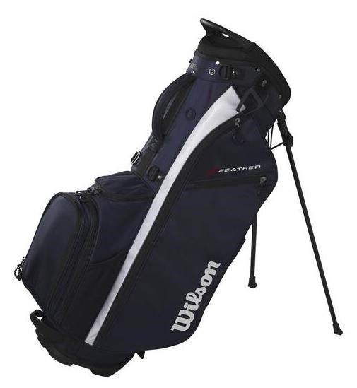 Wilson Feather Standbag, dunkelblau/weiss