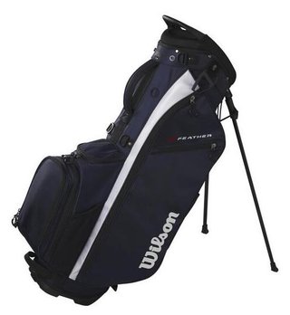 Wilson Feather Standbag, dunkelblau/weiss