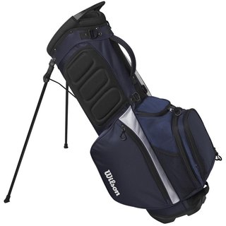 Wilson Feather Standbag, dunkelblau/weiss