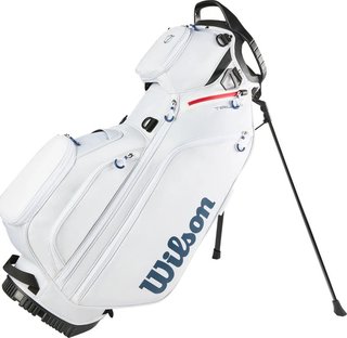 Wilson Talus 5 Stand Bag, Weiß/Rot/Blau