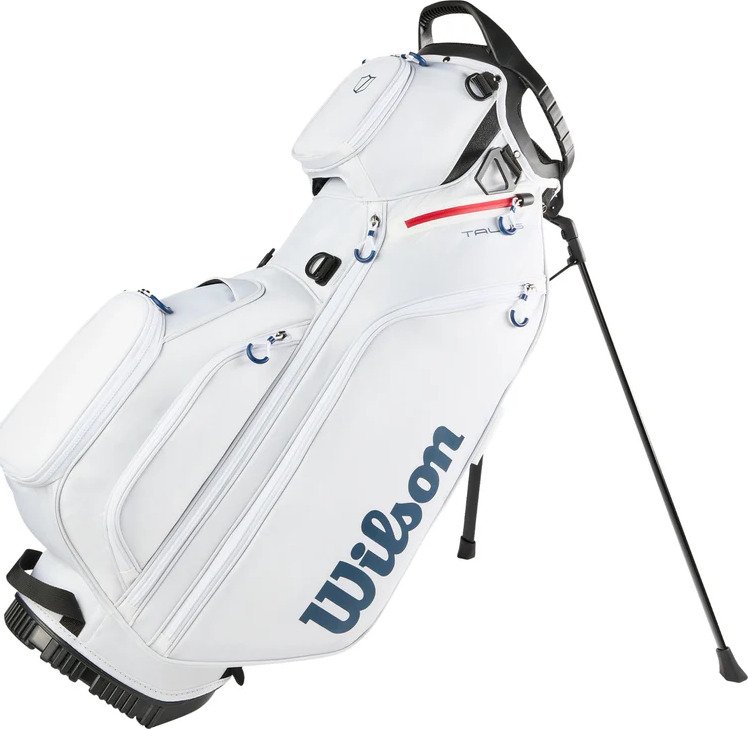Wilson Talus 5 Stand Bag, Weiß/Rot/Blau