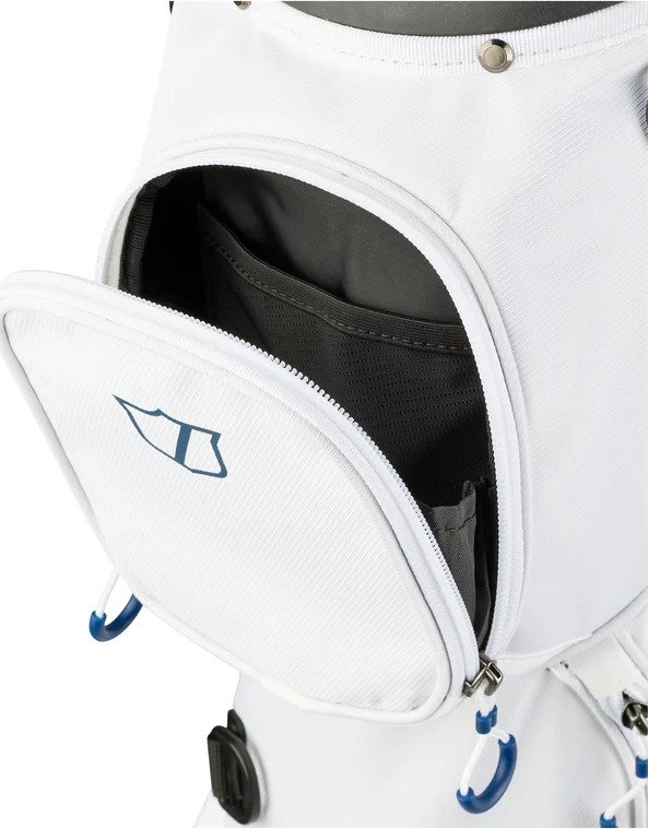 Wilson Talus 5 Stand Bag, Weiß/Rot/Blau