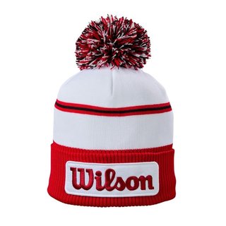 Wilson Tour Winter Beanie Wintermütze, Weiß/Rot