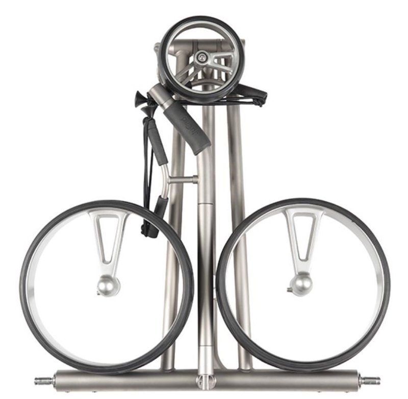 JuCad Phantom Titan 3.0 elektrischer Trolley + Tragetasche, titanium