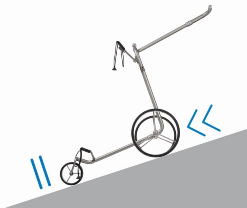 JuCad Phantom Titan 3.0 elektrischer Trolley + Tragetasche, titanium