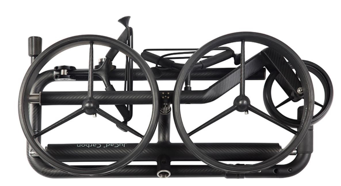 JuCad Carbon Travel Nero SV 3.0 elektrischer Trolley, schwarz