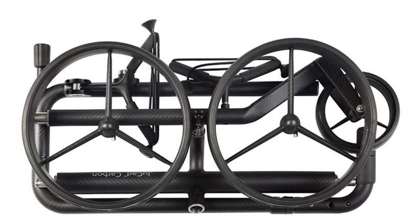 JuCad Carbon Travel Nero SV 3.0 elektrischer Trolley, schwarz
