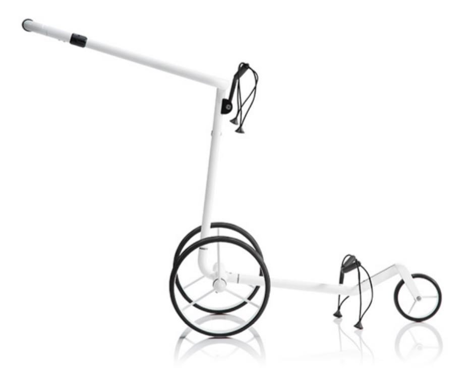JuCad Carbon Travel Bianco SV 3.0 elektrischer Trolley, weiß