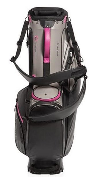 JuCad Bag 3in1 Pro Dry Cartbag, schwarz/grau/rosa