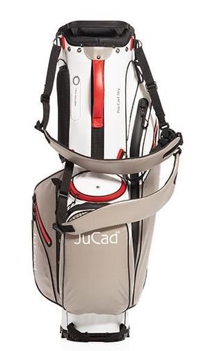 JuCad Bag 3in1 Pro Dry Cartbag, weiss/grau/rot