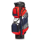 JuCad Quiet Line Cartbag - dunkelblau/rot/weiss