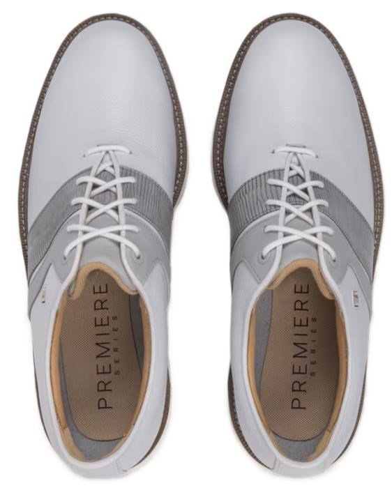 FootJoy Premiere Series Packard Herren Golfschuhe, weiss/grau