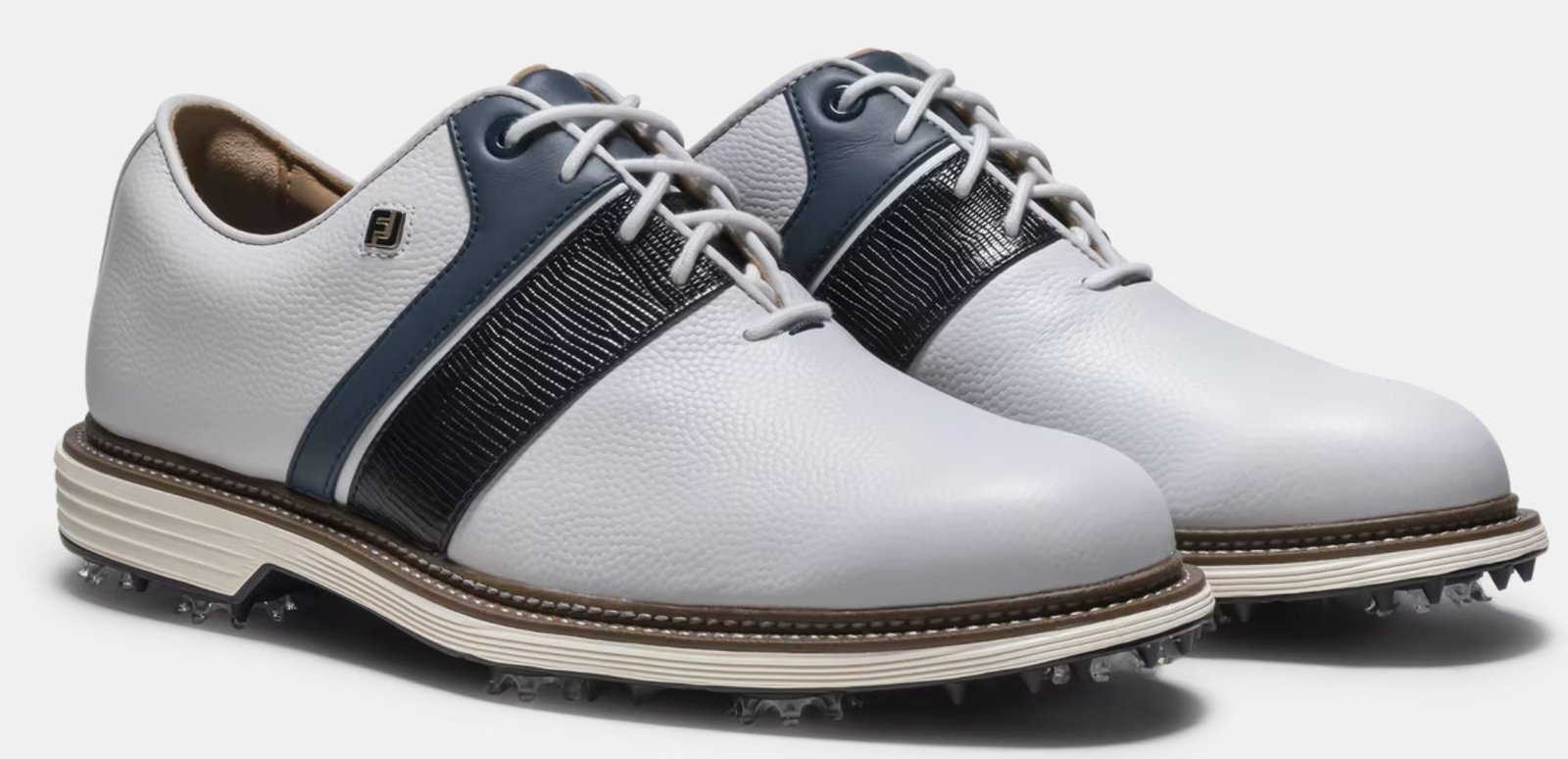 FootJoy Premiere Series Packard Herren Golfschuhe, weiss/blau